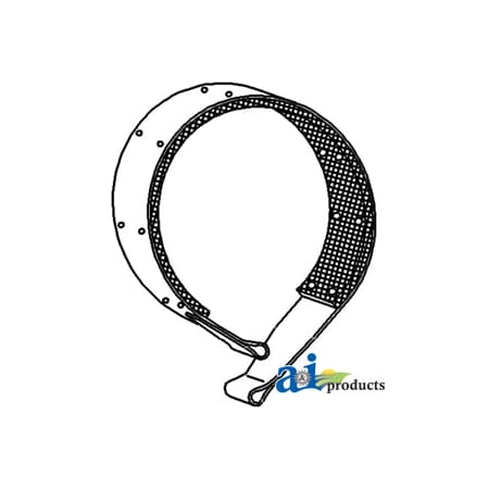 A & I Products Brake Band w/ Lining 9" x9" x1.5" A-351624R92